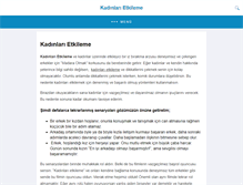 Tablet Screenshot of kadinlarietkileme.net